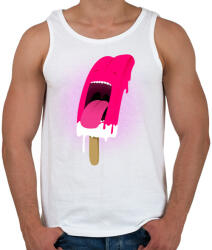 printfashion I scream - Férfi atléta - Fehér (223553)