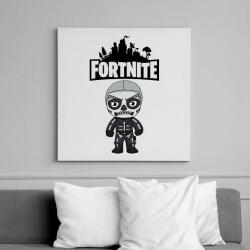 printfashion Fortnite Skull trooper - Vászonkép - Fehér (6628290)
