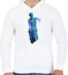 printfashion Ancient accident - Férfi kapucnis pulóver - Fehér (214764)