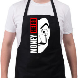 printfashion La Casa de Papel - A nagy pénzrablás - Money Heist - Kötény - Fekete (5794142)