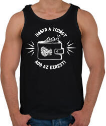 printfashion Hagyd a tojást - Férfi atléta - Fekete (15753455)