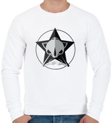 printfashion Koponya - Férfi pulóver - Fehér (2251823)