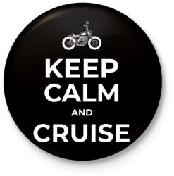 printfashion CRUISE - Kitűző, hűtőmágnes - Fekete (10213697)