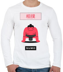 printfashion Sumo - Férfi hosszú ujjú póló - Fehér (11586838)