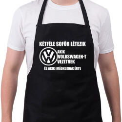 printfashion Kétféle VW Sofőr - Kötény - Fekete (4930035)