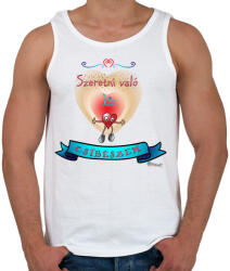 printfashion Csibész - Férfi atléta - Fehér (499844)