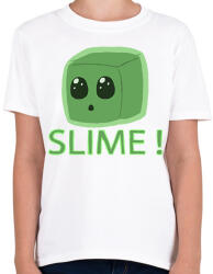 printfashion Minecraft Slime - Gyerek póló - Fehér (2318352)