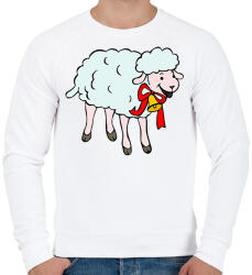 printfashion Bárány - Férfi pulóver - Fehér (10288432)