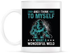 printfashion What a wonderful weld - Bögre - Fehér (6396698)