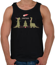 printfashion Télapóóó - Férfi atléta - Fekete (438907)
