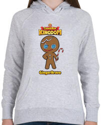 printfashion Cookie Run Kingdom - GingerBrave - Női kapucnis pulóver - Sport szürke (5697070)