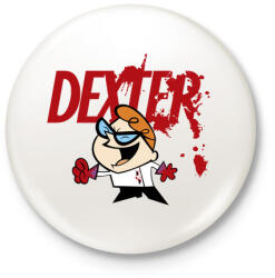 printfashion Dexter laboratóriuma? - Kitűző, hűtőmágnes - Fehér (3077535)