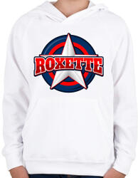 printfashion ROXETTE - Gyerek kapucnis pulóver - Fehér (11368132)