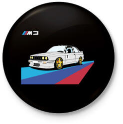 printfashion BMW M3 - Kitűző, hűtőmágnes - Fekete (3101007)
