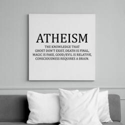 printfashion ATHEISM - Vászonkép - Fehér (6621545)