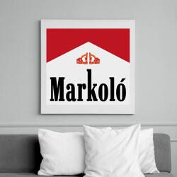 printfashion Markoló - Marlboro meme - Vászonkép - Fehér (6639052)
