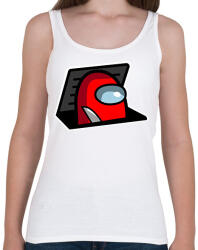 printfashion among us: red impostor - Női atléta - Fehér (2895169)