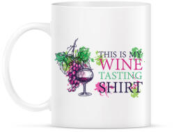 printfashion WWine tasting shirt - Bögre - Fehér (7303347)
