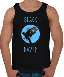 printfashion BLACK RAVEN - Férfi atléta - Fekete (1588106)