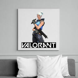 printfashion Valorant Jett - Vászonkép - Fehér (6631602)