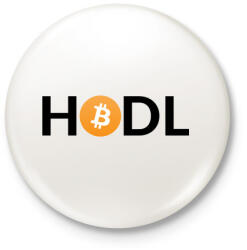 printfashion hodl - Kitűző, hűtőmágnes - Fehér (3088729)