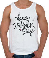 printfashion Happy Woman's Day - Férfi atléta - Fehér (2298204)