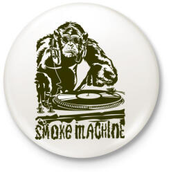 printfashion Smoke Machine - Kitűző, hűtőmágnes - Fehér (4719187)