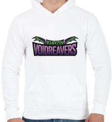 printfashion Kha'Zix - Férfi kapucnis pulóver - Fehér (1991198)