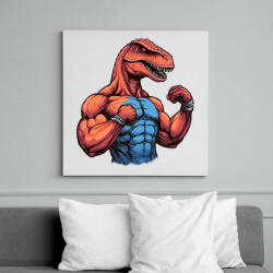 printfashion Kigyúrt raptor - Vászonkép - Fehér (14021024)