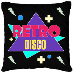 printfashion Retro disco - Párnahuzat, Díszpárnahuzat - Fekete (13293561)