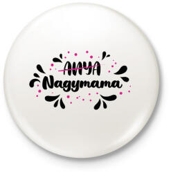 printfashion Nagymama lettem - Kitűző, hűtőmágnes - Fehér (11959877)