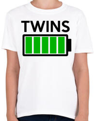 printfashion TWINS - Gyerek póló - Fehér (286223)