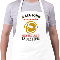 printfashion Hegesztő szülinap október színes - Kötény - Fehér (5524353)