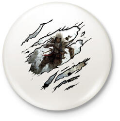 printfashion Assassins Creed - Kitűző, hűtőmágnes - Fehér (3089984)