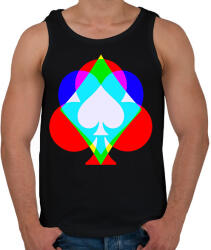 printfashion Színes póker - Férfi atléta - Fekete (15556798)