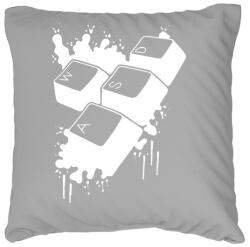 printfashion wasd - Párnahuzat, Díszpárnahuzat - Szürke (14944374)