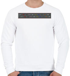 printfashion Forma 1 rajtrács - Férfi pulóver - Fehér (13971825)