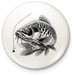 printfashion ponty - Kitűző, hűtőmágnes - Fehér (16360176)