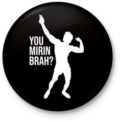 printfashion You Mirin Brah - Zyzz - Kitűző, hűtőmágnes - Fekete (6356917)