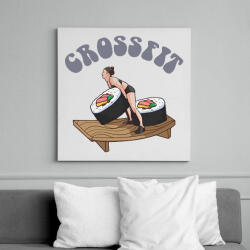 printfashion Crossfitt sushi - Vászonkép - Fehér (11722395)