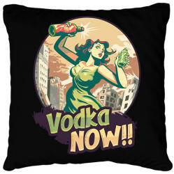 printfashion Vodkát, most! Vintage - Párnahuzat, Díszpárnahuzat - Fekete (12002320)
