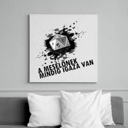 printfashion A Mesélőnek mindig igaza van /világos alap/ - Vászonkép - Fehér (6629107)