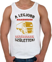 printfashion Kamionos szülinapja október - Férfi atléta - Fehér (5695276)