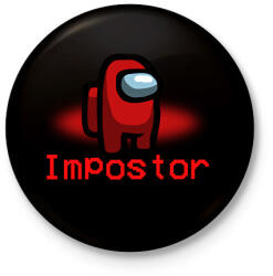 printfashion impostor - Kitűző, hűtőmágnes - Fekete (15491684)