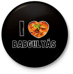 printfashion I love babgulyás - Kitűző, hűtőmágnes - Fekete (8696738)