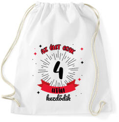 printfashion Az élet csak ezután kezdődik - Számmal - Sportzsák, Tornazsák - Fehér (7944340)