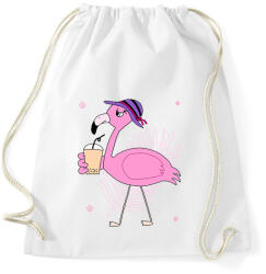 printfashion Flamingo - Sportzsák, Tornazsák - Fehér (13651493)