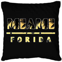 printfashion Miami - Párnahuzat, Díszpárnahuzat - Fekete (4391978)
