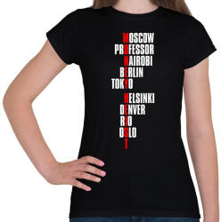 printfashion Bella Ciao - Nagy Pénzrablás - Money Heist - Casa de Papel - Női póló - Fekete (5730492)