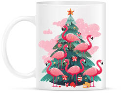 printfashion Flamingós karácsonyfa - Bögre - Fehér (14600862)
